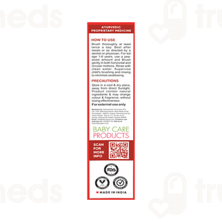 Baby Organo Herbal Kids Strawberry Flavour Toothpaste 50gm