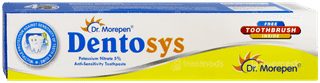 Dentosys Anti Sensitivity Toothpaste 100gm With Toothbrush Free