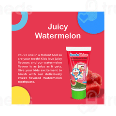Dentoshine Doraemon Watermelon Flavor Kids Gel Toothpaste 80gm