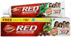 Dabur Red Toothpaste 200gm With Toothbrush Free
