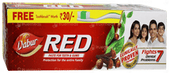 Dabur Red Toothpaste 200gm With Toothbrush Free