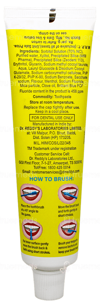Cheerio Plus Bubble Fruit Flavour Sugar Free Toothpaste 75Gm