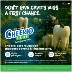 Cheerio Plus Bubble Fruit Flavour Sugar Free Toothpaste 75gm