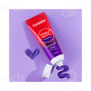 Colgate Visible  White Purple New Toothpaste 100gm+20gm