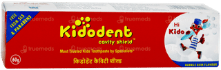Kidodent Cavity Shield Bubble Gum Flavour Toothpaste 60gm