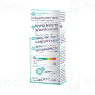 Chicco 6+ Years Mild Mint Kids Toothpaste 70gm
