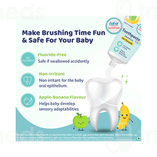 Chicco 6mn To 6yr Apple Banana Kids Toothpaste 50gm