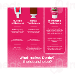 Dente 91 Kids 3+ Years Strawberry Flavour Toothpaste 45gm