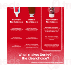 Dente 91 Kids 3+ Years Apple Flavour Toothpaste 45gm