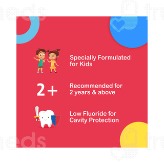 Dentoshine Bubble Gum Flavor Kids Gel Toothpaste 80gm