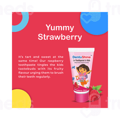 Dentoshine Dora Strawberry Flavor Kids Gel Toothpaste 80gm