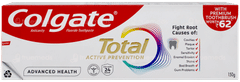 Colgate Total Active Prevention Charcoal Deep Clean Anticavity Toothpaste 150gm With Premium Toothbrush Free