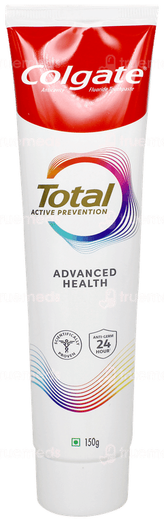 Colgate Total Active Prevention Charcoal Deep Clean Anticavity Toothpaste 150gm With Premium Toothbrush Free