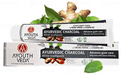 Ayouthveda Ayurvedic Charcoal White Toothpaste 100gm