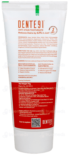 Dente 91 Cool Mint Toothpaste 70gm