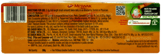Dabur Meswak Toothpaste 200gm + 100gm With Binaca Sensitive Toothbrush Free