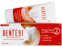 Dente 91 Anti Stain Expert Cool Mint Toothpaste 70gm Dente 91 Anti Stain Expert Cool Mint Toothpaste 70gm
