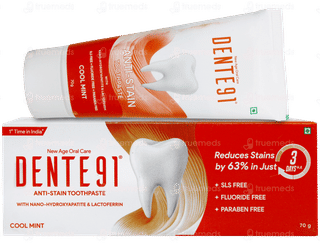 Dente 91 Anti Stain Expert Cool Mint Toothpaste 70Gm