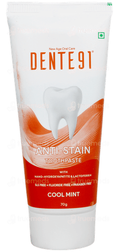 Dente 91 Anti Stain Expert Cool Mint Toothpaste 70Gm Dente 91 Anti Stain Expert Cool Mint Toothpaste 70Gm