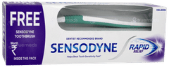 Sensodyne Rapid Relief Toothpaste 80gm With Sensodyne Toothbrush Free