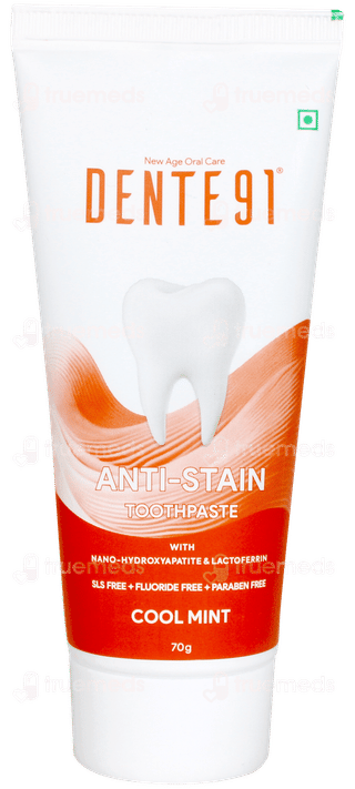 Dente 91 Anti Stain Cool Mint Toothpaste 70gm