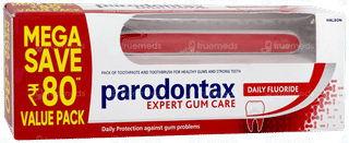 Parodontax Daily Fluoride Expert Gum Care Toothpaste 75gm With 1 Soft Toothbrush