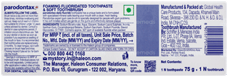 Parodontax Daily Fluoride Expert Gum Care Toothpaste 75gm With 1 Soft Toothbrush