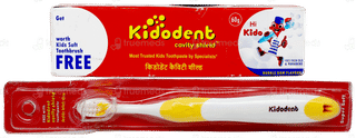 Kidodent Cavity Shield Bubble Gum Flavour Toothpaste 60Gm With Kido Soft Tootbrush Free