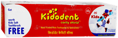 Kidodent Cavity Shield Bubble Gum Flavour Toothpaste 60Gm With Kido Soft Tootbrush Free