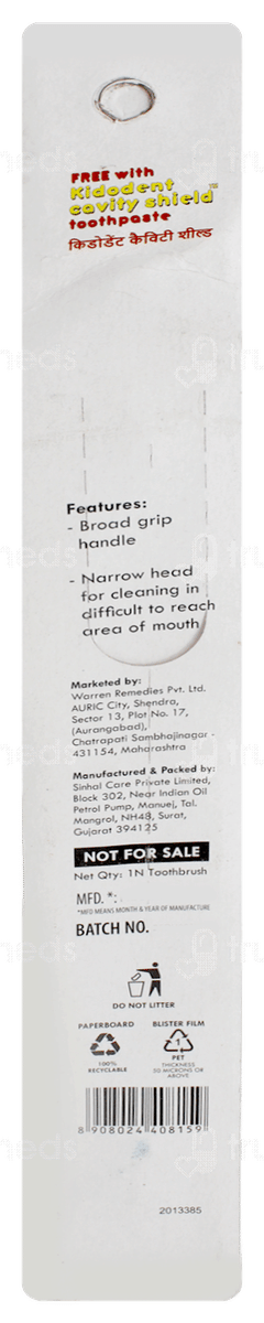 Kidodent Cavity Shield Bubble Gum Flavour Toothpaste 60Gm With Kido Soft Tootbrush Free