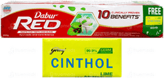 Dabur Red Paste 200Gm With Cinthol Soap 75Gm Free