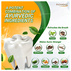 Patanjali Dant Kanti Natural Toothpaste 200Gm + 100Gm With Toothbrush Free