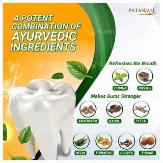 Patanjali Dant Kanti Natural Toothpaste 200Gm + 100Gm With Toothbrush Free