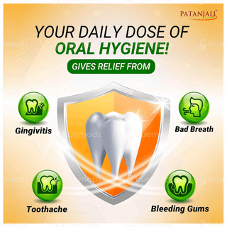 Patanjali Dant Kanti Natural Toothpaste 200Gm + 100Gm With Toothbrush Free
