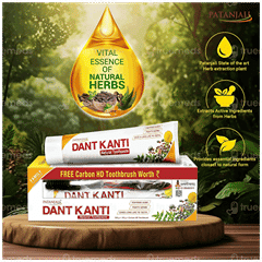 Patanjali Dant Kanti Natural Toothpaste 200Gm + 100Gm With Toothbrush Free