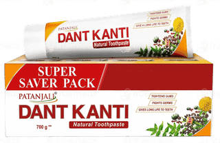 Patanjali Dant Kanti Super Saver Pack Natural Toothpaste 700Gm