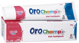Orochamp Bubble Gum Flavour Kids Toothpaste 70gm