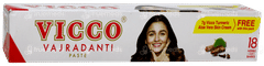 Vicco Vajradanti Toothpaste 100gm With Vicco Turmeric Aloe Vera Skin Cream 7gm Free