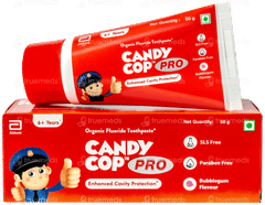 Candy Cop Pro 6+ Years Bubblegum Flavour Toothpaste 50gm Candy Cop Pro 6+ Years Bubblegum Flavour Toothpaste 50gm