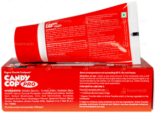 Candy Cop Pro 6+ Years  Bubblegum Flavour Toothpaste 50gm