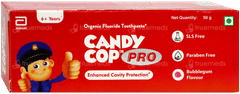 Candy Cop Pro 6+ Years Bubblegum Flavour Toothpaste 50Gm