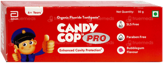 Candy Cop Pro 6+ Years Bubblegum Flavour Toothpaste 50Gm