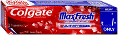 Colgate Maxfresh Ultrafreeze New With Cooling Crystals Spicy Fresh Red Gel Toothpaste 19Gm Colgate Maxfresh Ultrafreeze New With Cooling Crystals Spicy Fresh Red Gel Toothpaste 19Gm
