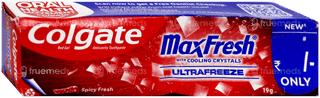 Colgate Maxfresh Ultrafreeze New With Cooling Crystals Spicy Fresh Red Gel Toothpaste 19Gm
