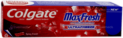 Colgate Maxfresh Ultrabreeze New With Cooling Crystals Spicy Fresh Red Gel Toothpaste 20gm Colgate Maxfresh Ultrabreeze New With Cooling Crystals Spicy Fresh Red Gel Toothpaste 20gm