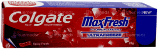 Colgate Maxfresh Ultrabreeze New With Cooling Crystals Spicy Fresh Red Gel Toothpaste 20gm