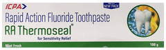 Ra Thermoseal Fresh Mint Flavour Rapid Action Fluoride Toothpaste 100Gm Ra Thermoseal Fresh Mint Flavour Rapid Action Fluoride Toothpaste 100Gm
