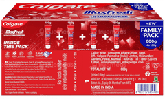 Colgate Maxfresh New With Cooling Crystal Spicy Fresh 150Gm Pack Of 4 Toothpaste