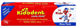 Kidodent Cavity Shield Bubble Gum Flavour Toothpaste 75Gm
