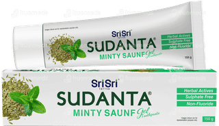 Sri Sri Tattva Sudanta Minty Saunf Gel Toothpaste 150Gm